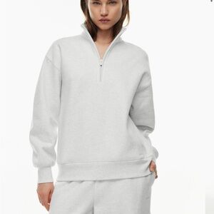 Aritzia half zip sweater